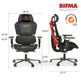 Eureka Ergonomic Home Office Computer Chair Swivel Mesh Gaming Chair with Lumbar Support & 4D Armrests