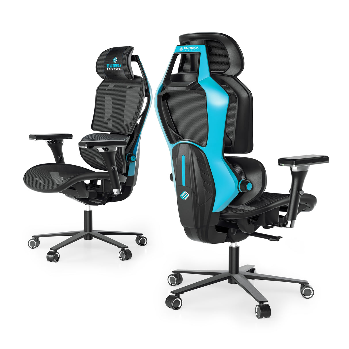 Eureka Ergonomic Home Office Computer Chair Swivel Mesh Gaming Chair with Lumbar Support & 4D Armrests