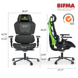 Eureka Ergonomic Home Office Computer Chair Swivel Mesh Gaming Chair with Lumbar Support & 4D Armrests