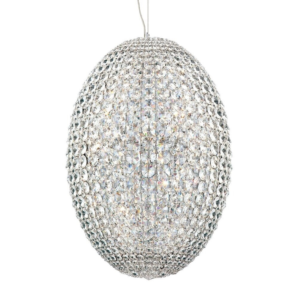 Eurofase Encore 24-Light Pendant, Chrome Finish - 23014-015 - 29.5" high x 19.75" in diameter
