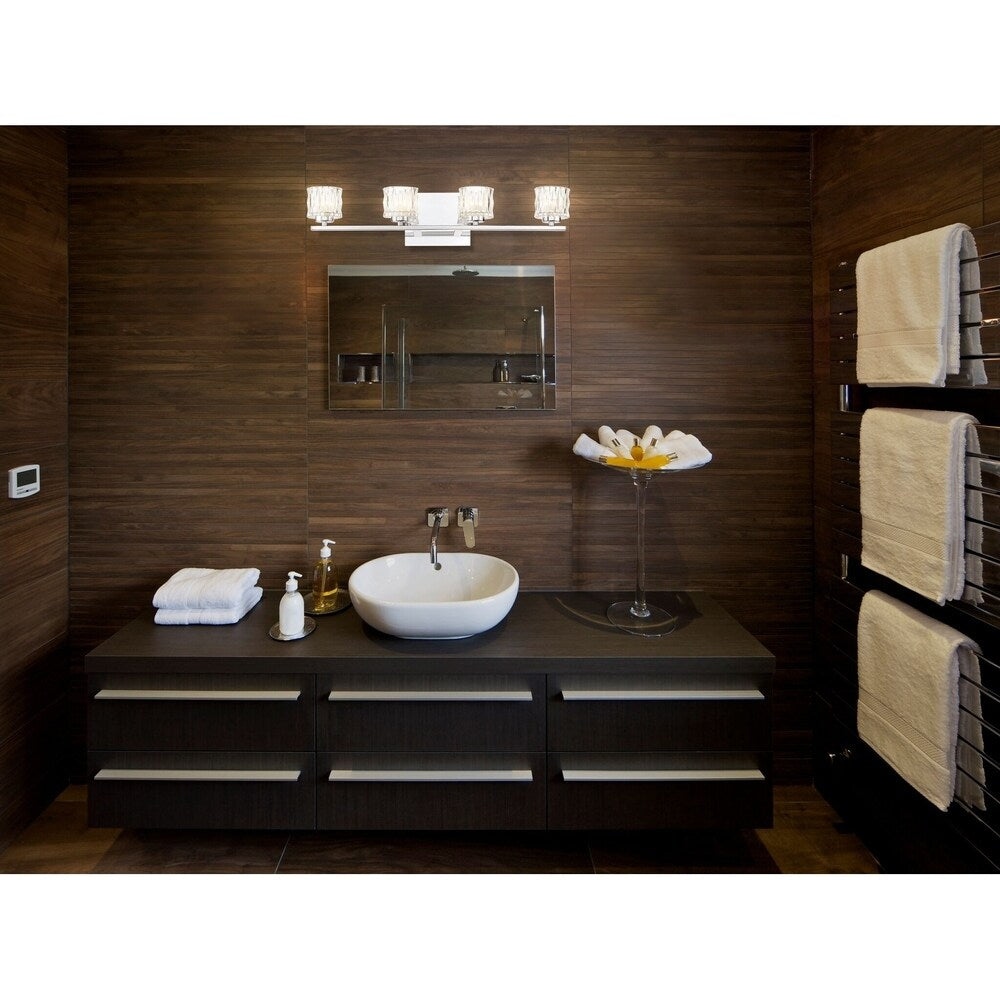Eurofase Guelph LED 4-Light Vanity Light - 34161-012 - 5.25" high x 24.50" wide - 5.25" high x 24.50" wide