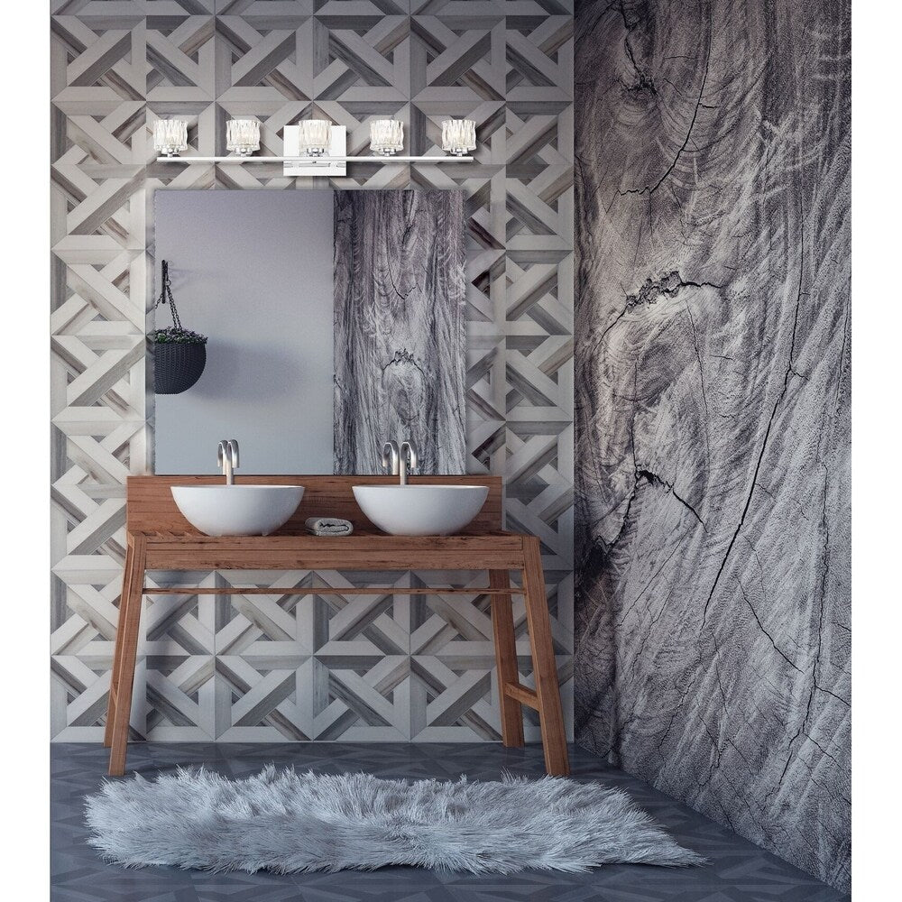 Eurofase Guelph LED 4-Light Vanity Light - 34161-012 - 5.25" high x 24.50" wide - 5.25" high x 24.50" wide