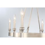 Eurofase Leyton Flowing 6-Light Candle Chandelier - 33709-017 - 24" high x 33.50" in diameter - 24" high x 33.50" in diameter