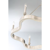 Eurofase Leyton Flowing 6-Light Candle Chandelier - 33709-017 - 24" high x 33.50" in diameter - 24" high x 33.50" in diameter