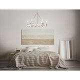 Eurofase Leyton Flowing 6-Light Candle Chandelier - 33709-017 - 24" high x 33.50" in diameter - 24" high x 33.50" in diameter