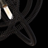 Eurofase Orbita Vintage Bronze Coiled Rings Chandelier - 31387-019 - 21.25" high x 22.5" in diameter