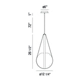 Eurofase Rosemount 1 Light Incandescent Pendant Light