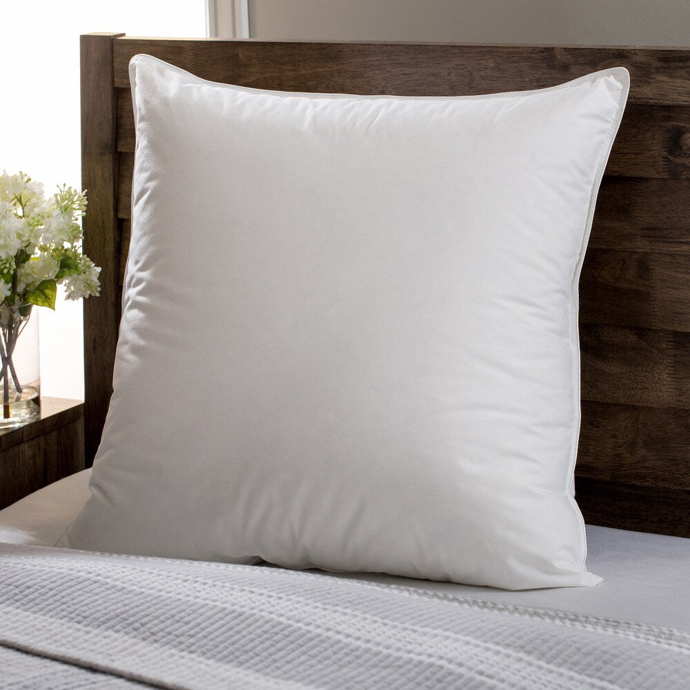 European Heritage Down Opulence Medium Firm White Goose Down European Square Pillow