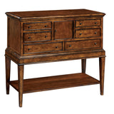 European Legacy Vintage, Farmhouse-Chic, Old World Style Dining Hall Chest, Bedroom Dresser, Chairside Nightstand
