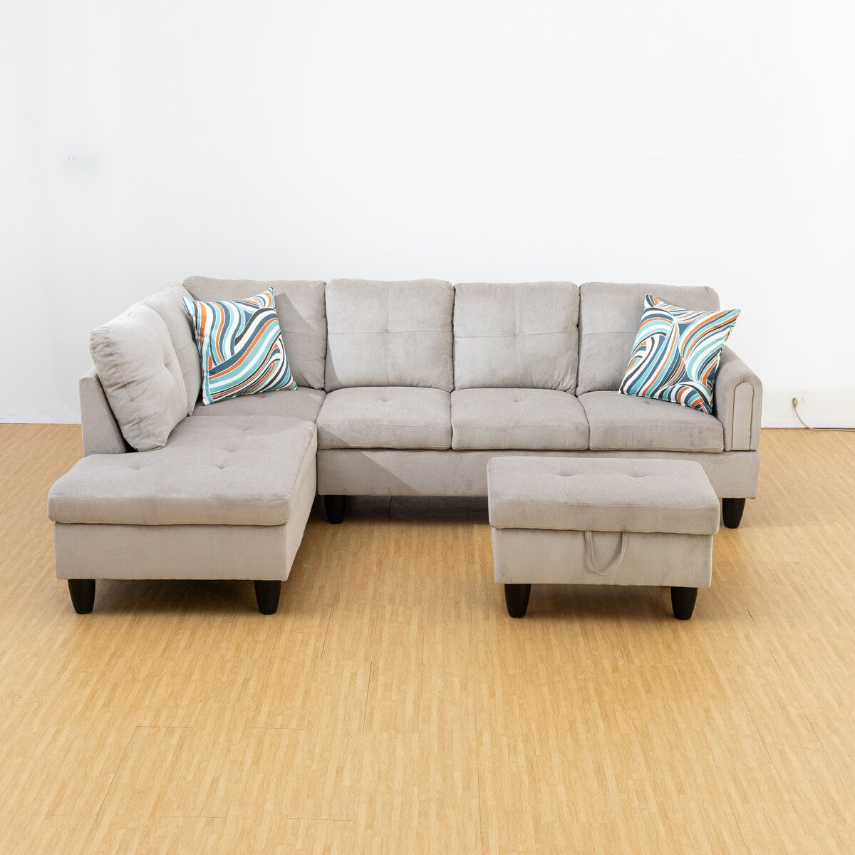 European Style Sectional Sofa Reversible Sectional Sectional Sofa