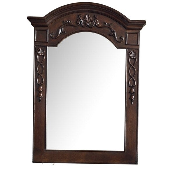 European Traditions 29" Mirror, Burnished Mahogany - burnished mahogany