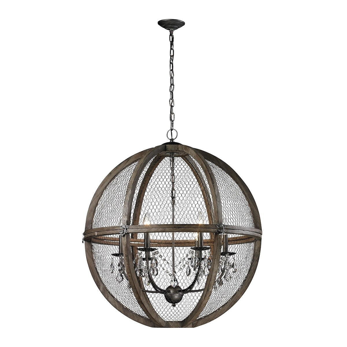 Eva Home New Haven 8 GM Six Light Chandelier Renaissance Invention - Exact Size