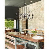 Eva Home New Haven LED LED Chandelier Brighton Brushed Nickel - Exact Size