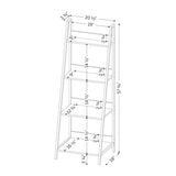 Evane 4 Fixed Shelves - Shelving Unit Ash Oak