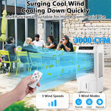 Evaporative Air Cooler, 3000CFM Swamp Cooler
