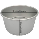 Evelots Cheesecake Pan-Removable Bottom-Round-Easy Release-Oven Safe-2 Piece Set - Silver