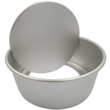 Evelots Cheesecake Pan-Removable Bottom-Round-Easy Release-Oven Safe-2 Piece Set - Silver