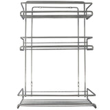 Evelots Spice Rack-3 Tier-Small/Tall Containers-Door/Wall Mounted-Up/18 Bottles - Single unit