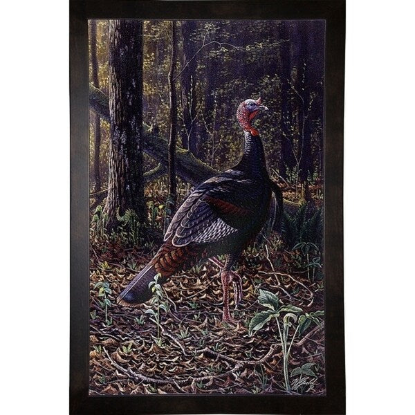 Ever Alert - Wild Turkey-WILGOE16385 Framed Print 36.75"x23.25" by Wilhelm Goebel