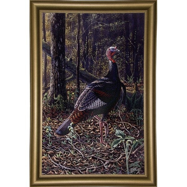 Ever Alert - Wild Turkey-WILGOE16385 Framed Print 36.75"x23.25" by Wilhelm Goebel