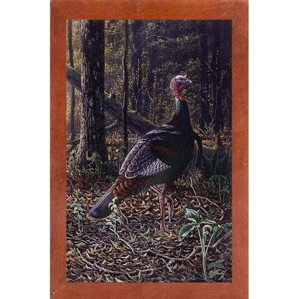 Ever Alert - Wild Turkey-WILGOE16385 Framed Print 36.75"x23.25" by Wilhelm Goebel
