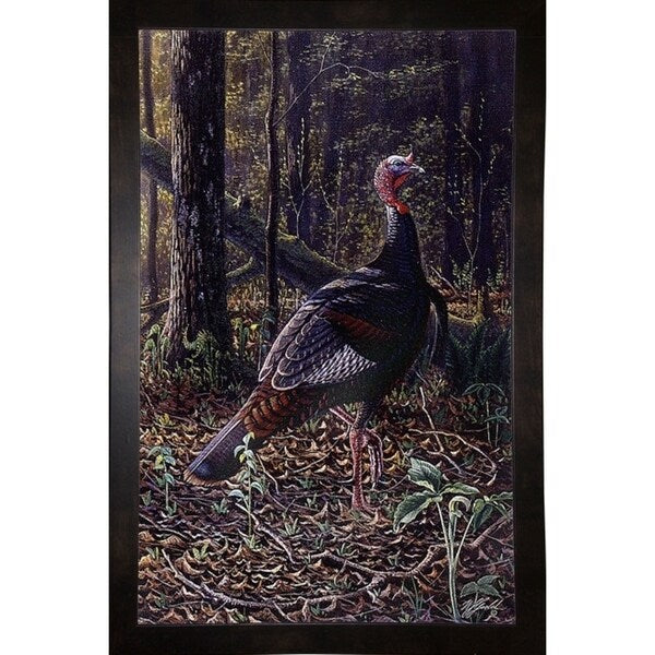 Ever Alert - Wild Turkey-WILGOE16385 Framed Print 36.75"x23.25" by Wilhelm Goebel