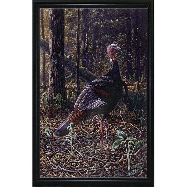 Ever Alert - Wild Turkey-WILGOE16385 Framed Print 36.75"x23.25" by Wilhelm Goebel