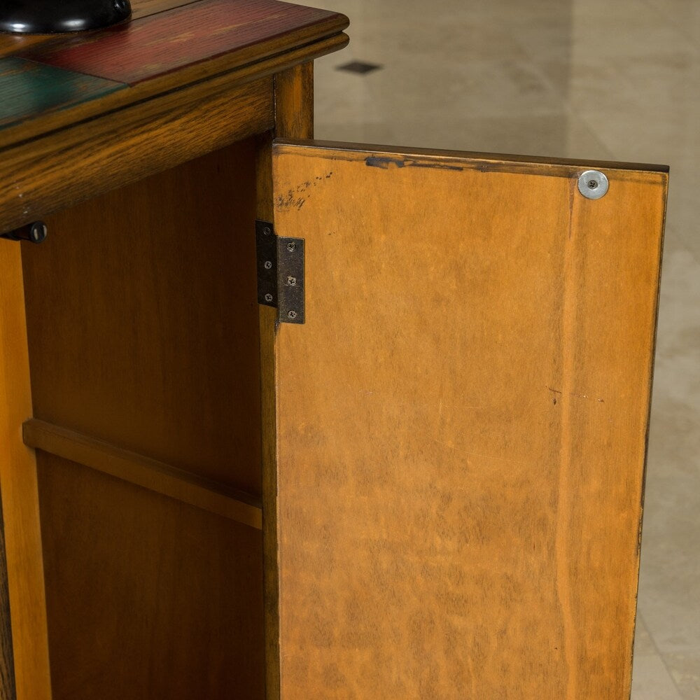 Everest Distressed 4 Drawer 2 Door Cabinet by Christopher Knight Home