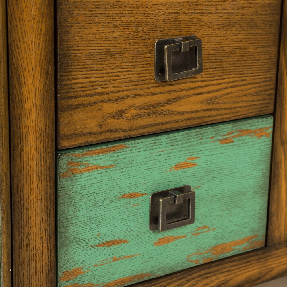Everest Distressed 4 Drawer 2 Door Cabinet by Christopher Knight Home
