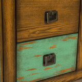 Everest Distressed 4 Drawer 2 Door Cabinet by Christopher Knight Home