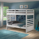 Everest Twin-over-Twin Solid Wood Bunk Bed with Ladder