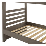 Everest Twin-over-Twin Solid Wood Bunk Bed with Ladder