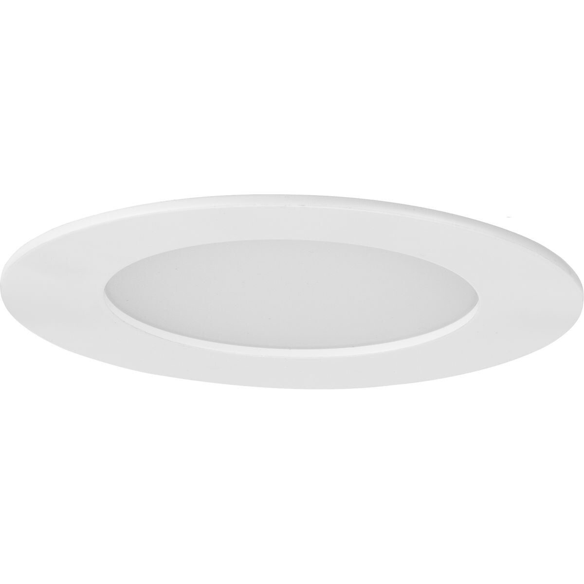 Everlume Collection 4 in. Satin White LED Low Profile Canless Recessed Downlight - 4.72 in x 4.72 in x 1.13 in