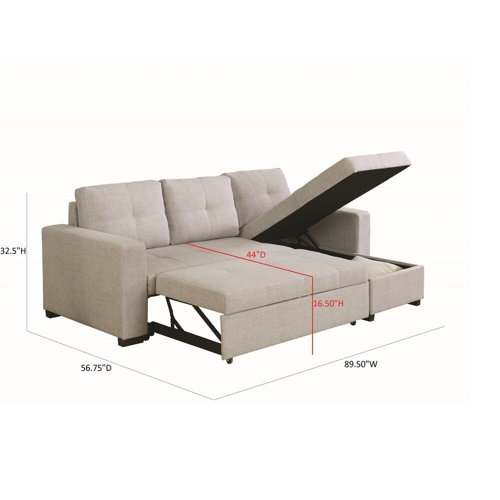 Everly Contemporary Grey Sofa - 89.50" x 55.50" x 32.50"
