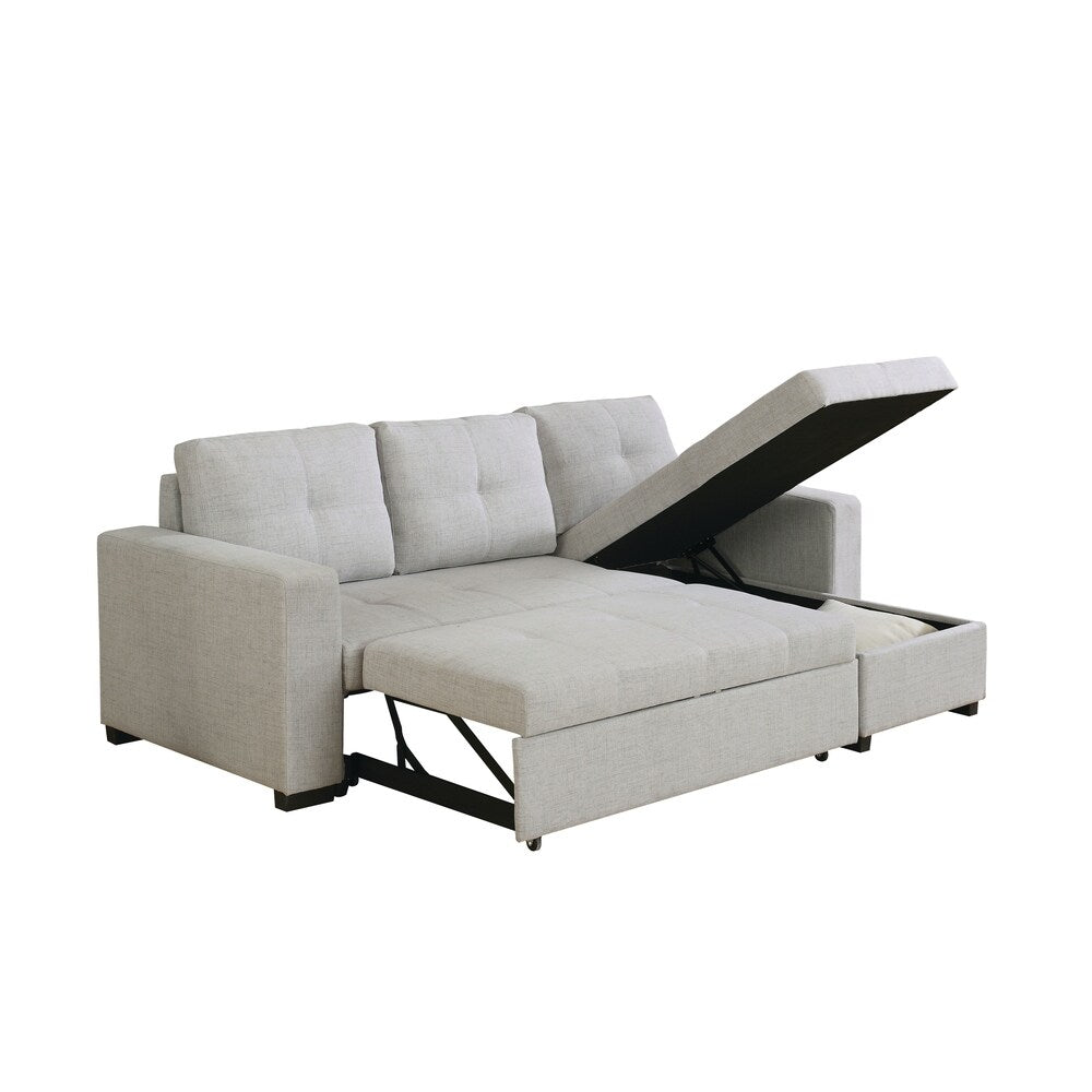 Everly Contemporary Grey Sofa - 89.50" x 55.50" x 32.50"