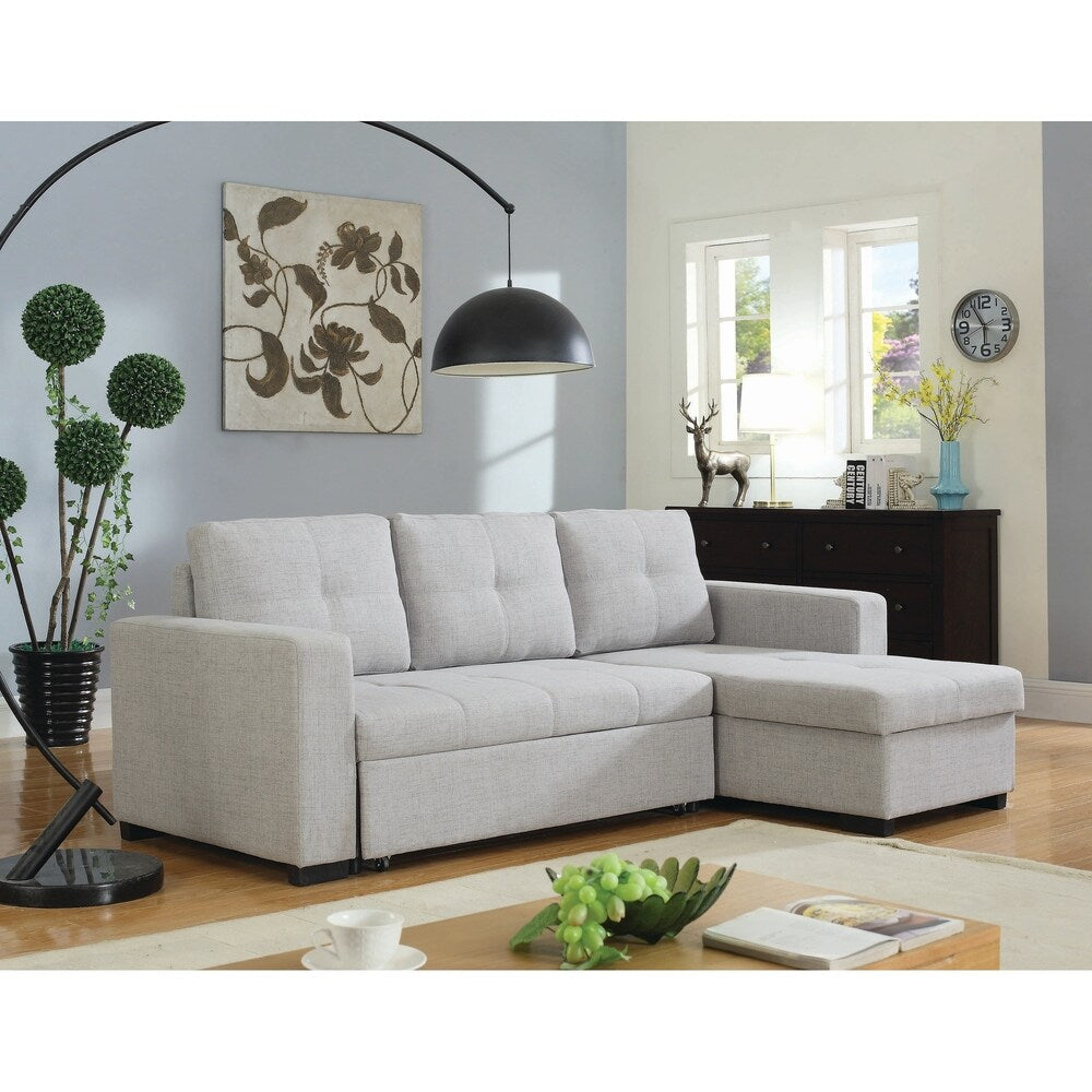 Everly Contemporary Grey Sofa - 89.50" x 55.50" x 32.50"