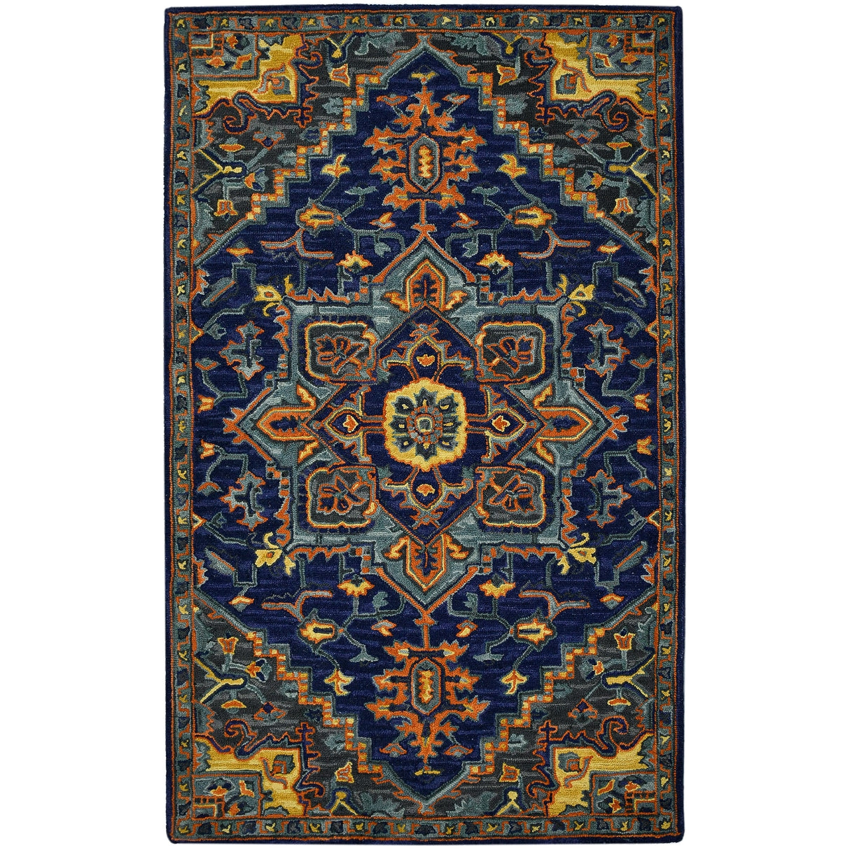 Everly Roe Boho Chic Hand-Tufted New Zealand Wool Area Rug