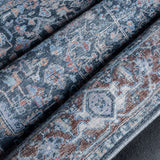 Everwash Callaghan Edith Distressed Vintage Machine Washable Area Rug