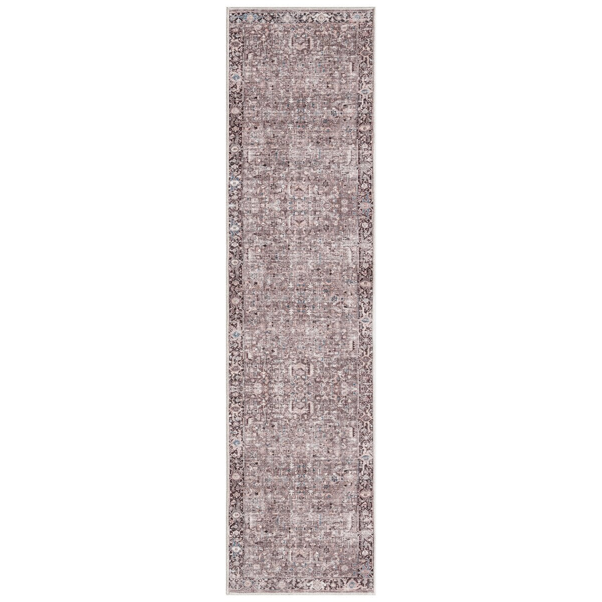 Everwash Callaghan Edith Distressed Vintage Machine Washable Area Rug