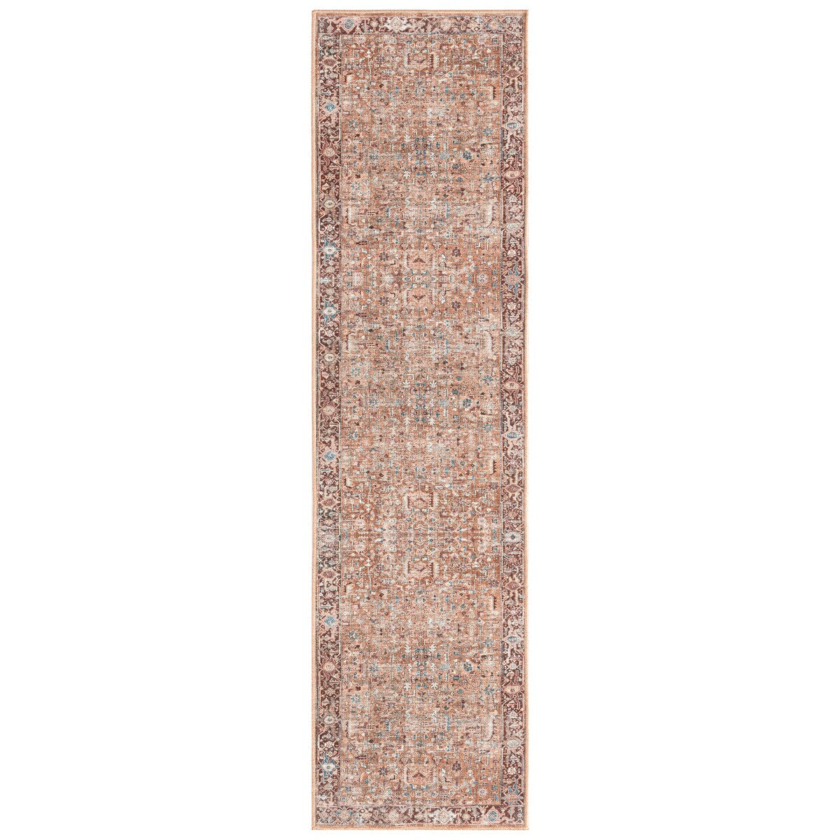 Everwash Callaghan Edith Distressed Vintage Machine Washable Area Rug