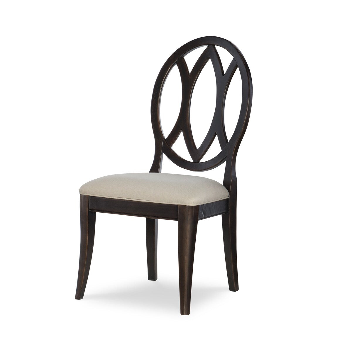 Everyday Dining by Rachael Ray Oval Back Side Chair (set of 2) in Peppercorn Finish Wood