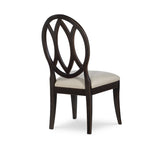 Everyday Dining by Rachael Ray Oval Back Side Chair (set of 2) in Peppercorn Finish Wood