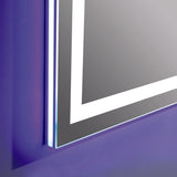 Eviva EVMR52-20X28-LED Deco Piece Wall Mounted Lighted Bathroom Vanity, Backlit LED Mirror with Frame Lights - 20