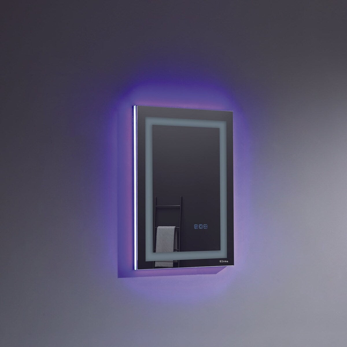 Eviva EVMR52-20X28-LED Deco Piece Wall Mounted Lighted Bathroom Vanity, Backlit LED Mirror with Frame Lights - 20