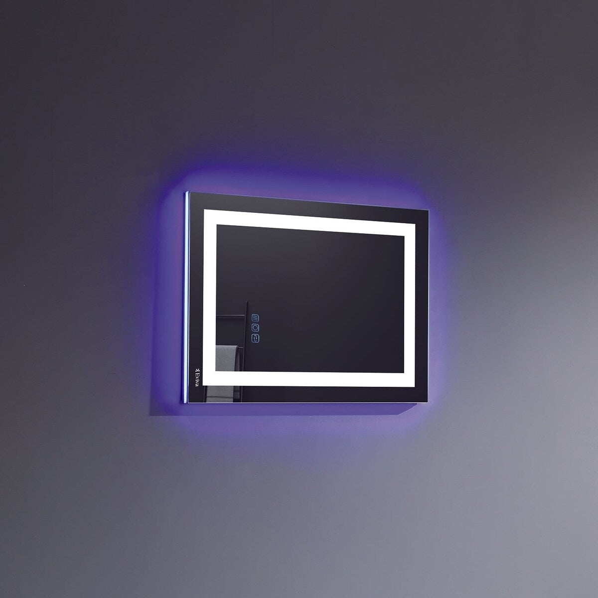 Eviva EVMR52-20X28-LED Deco Piece Wall Mounted Lighted Bathroom Vanity, Backlit LED Mirror with Frame Lights - 20