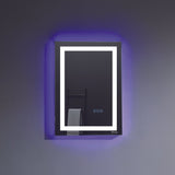 Eviva EVMR52-20X28-LED Deco Piece Wall Mounted Lighted Bathroom Vanity, Backlit LED Mirror with Frame Lights - 20