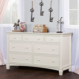 Evolur Cheyenne and Santa Fe White Wood Double Dresser
