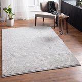 Evolution Pepita Modern Shaggy Moroccan Polyester Area Rug