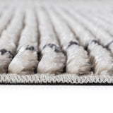 Evolution Pepita Modern Shaggy Moroccan Polyester Area Rug