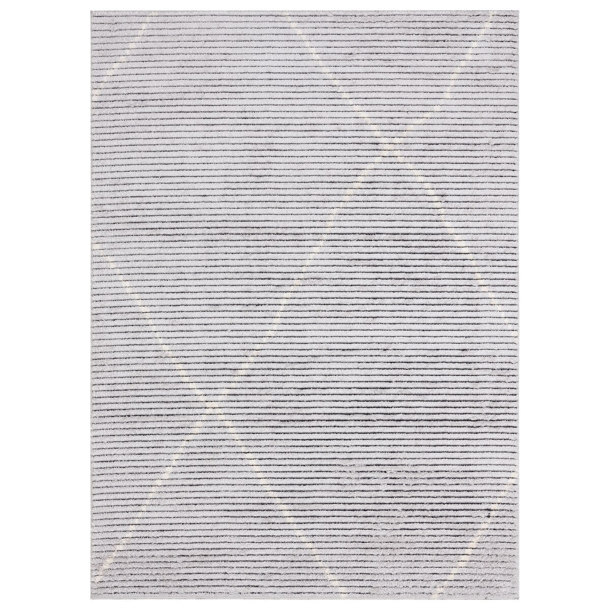 Evolution Pepita Modern Shaggy Moroccan Polyester Area Rug